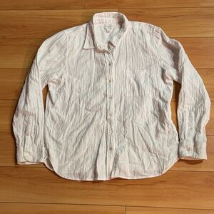 J. Crew Women’s White Button-Down Shirt
